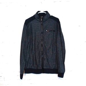 Apt 9 Men's Gray & Black Hoodie Jacket‎ L New No Tag